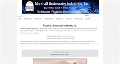 Desktop Screenshot of marshallunderwater.com
