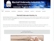 Tablet Screenshot of marshallunderwater.com